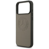 Mercedes Leather Vintage Logo MagSafe Case for iPhone 17 Pro Max - Beige