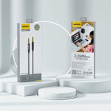 Dudao L12S AUX kabel mini jack 3,5 mm 1m 3-pole stereo - sort