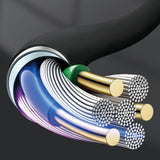 Dudao L12S AUX kabel mini jack 3,5 mm 1m 3-pole stereo - sort