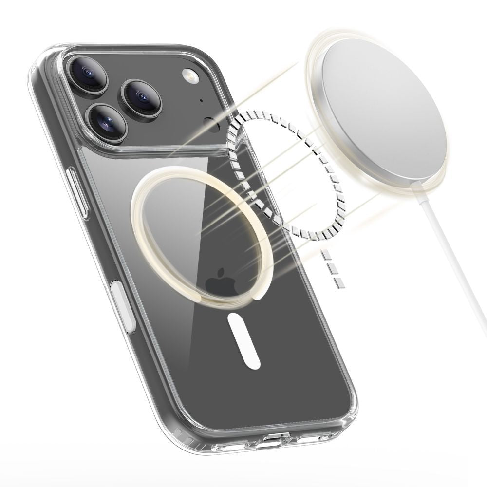 Tech Protect Flexair Hybrid Cc Magsafe Iphone 17 Pro Clear
