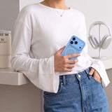 Tech Protect Magpeak Magsafe Cc Iphone 17 Pro Max / 18 Pro Max Mat Lysblå
