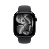 *Apple Watch Series 11 GPS + Cellular 46mm Jet Black Aluminium Case with Black Sport Band - S/M
