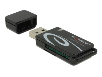 MINI USB 2.0 KORTLÆSER MED SD OG MICRO SD SLOT