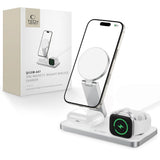Tech Protect Qi15 W A47 3 I 1 Magnetisk Magsafe Trådløs Oplader Hvid