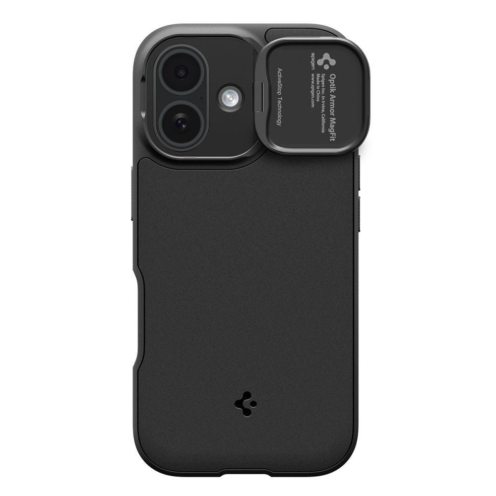 Spigen Optik Armor Mag Safe Iphone 17 Sort