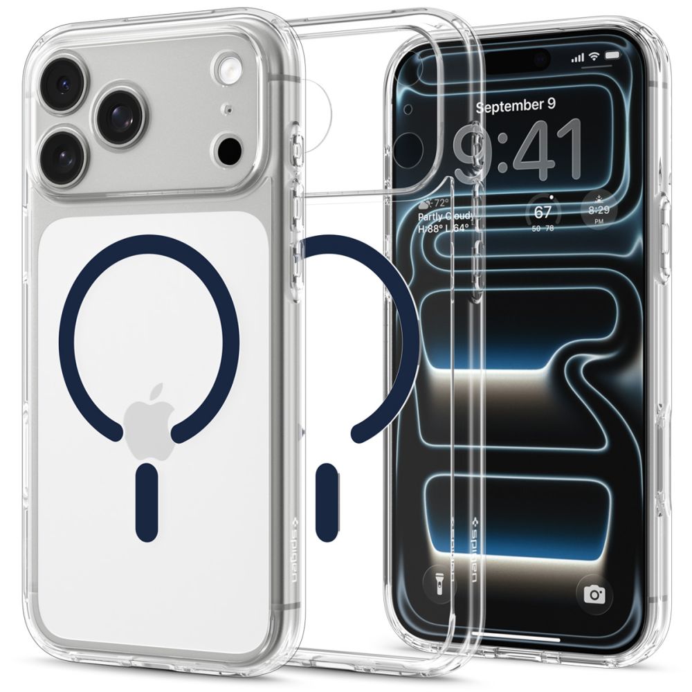 Spigen Ultra Hybrid Magsafe Iphone 17 Pro Max / 18 Pro Max Klar/Dyb Blå