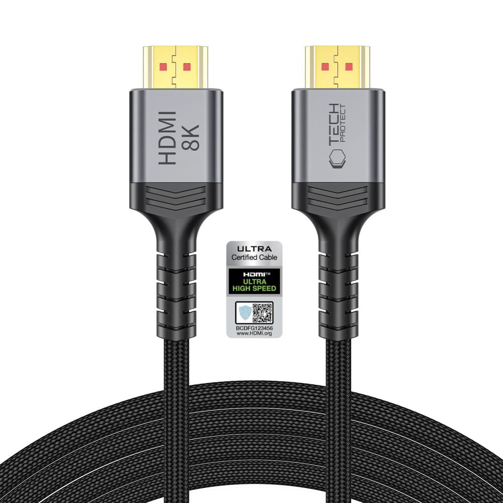 Tech Protect Ultraboost Kabel Hdmi 2.1 4 K 120 Hz / 8 K 60 Hz 300 Cm Sort