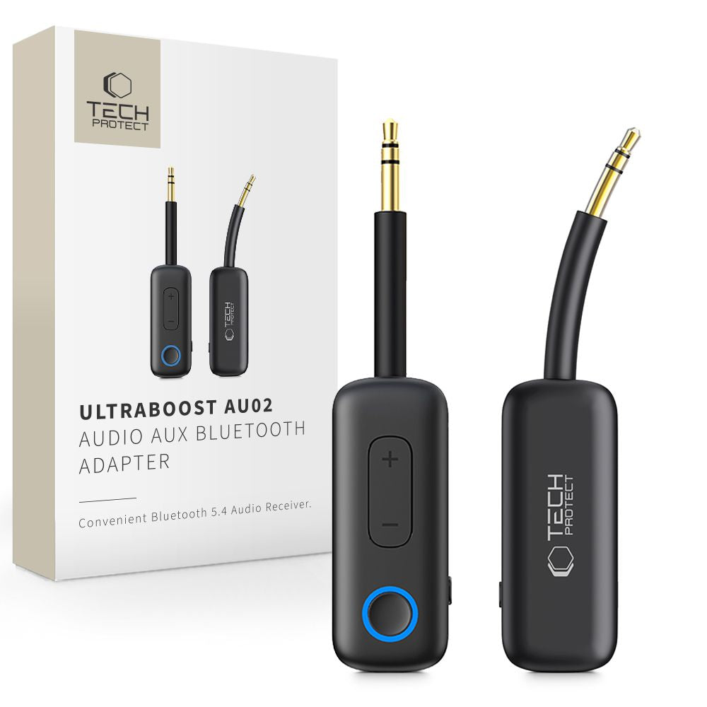Tech Protect Ultraboost Au02 Lydadapter Aux Bluetooth 6.0 Sort