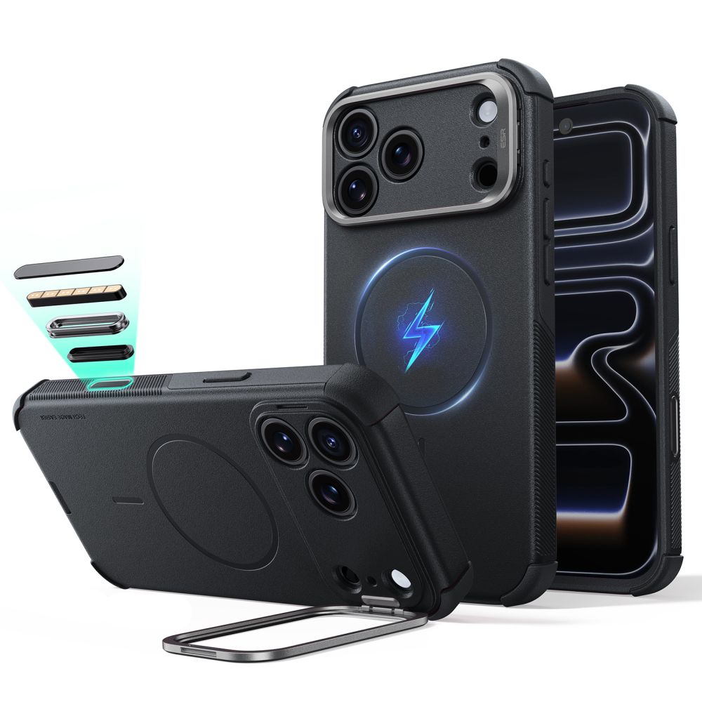 Esr Cyber Tough Støtte Magsafe Iphone 17 Pro Max / 18 Pro Max Sort