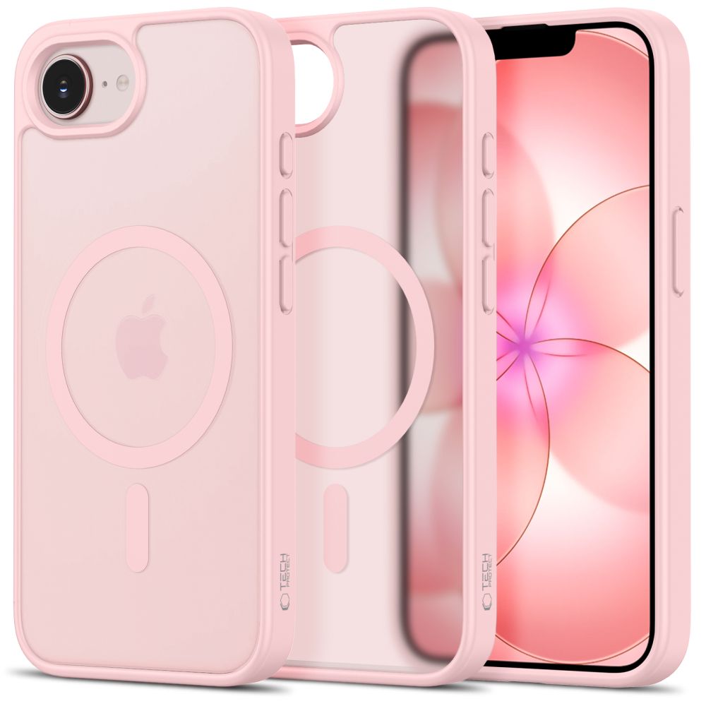 Tech Protect Basicmag Magsafe Iphone 16 E / 17 E Mat Soft Pink