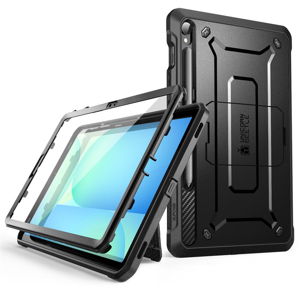 Supcase Unicorn Beetle Pro Galaxy Tab S9 11.0 / S9 Fe / S10 Fe / S10 Lite 10.9 X710 / X716 B / X510 / X516 B / X520 / X526 / X400 / X406 B Sort