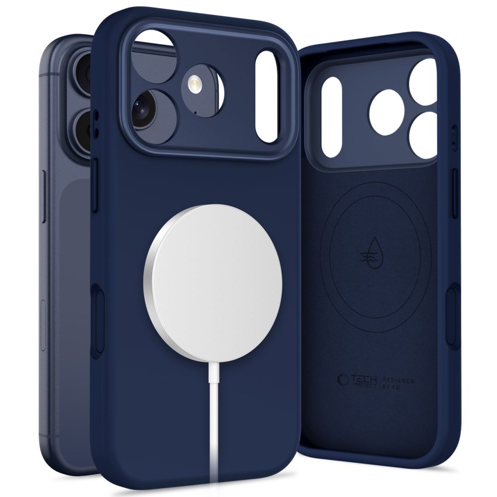 Tech Protect Uniq Magsafe Iphone 17 Pro Max Dyb Blå