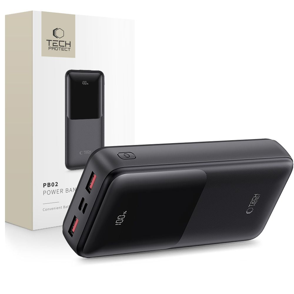 Tech Protect Pb02 Powerbank 20000 Mah 22,5 W Sort