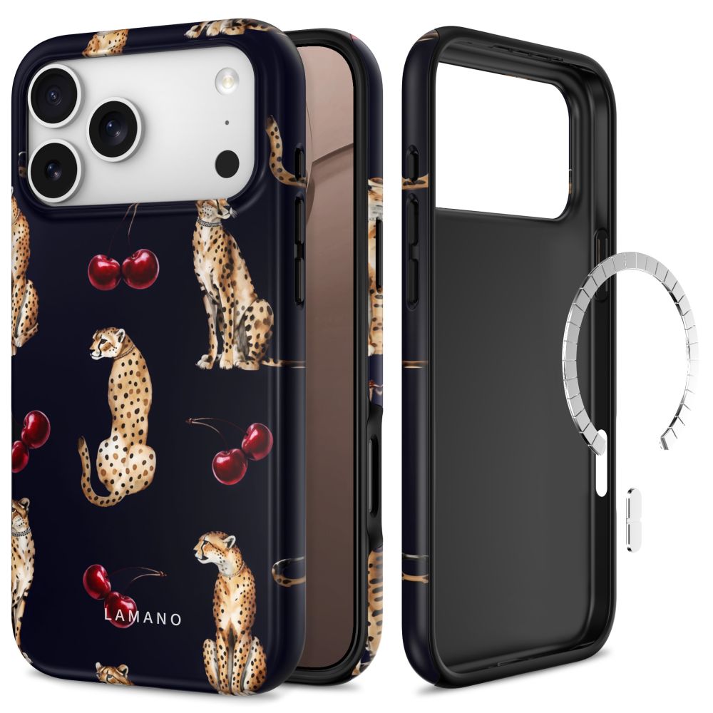 Tech Protect Lamano Magsafe Iphone 17 Pro / 18 Pro Midnight Cherry