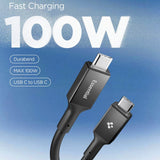 Spigen Eb10020 Cc Essential Usb C Kabel 100 W 200 Cm Sort