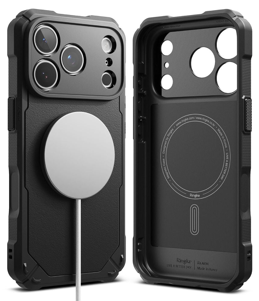 Ringke Rugged Gear Magnetisk Magsafe Iphone 17 Pro Max / 18 Pro Max Sort