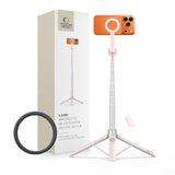 Tech Protect L10 S Magsafe Bluetooth Selfie Stick Stativ Lyserød/Grå