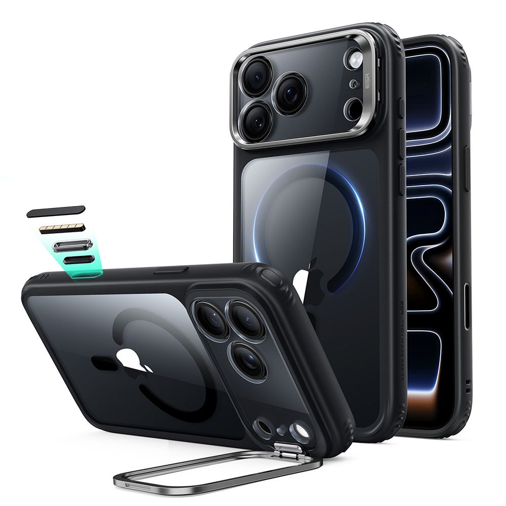 Esr Classic Hybrid Støtte Magsafe Iphone 17 Pro Max / 18 Pro Max Klar/Sort