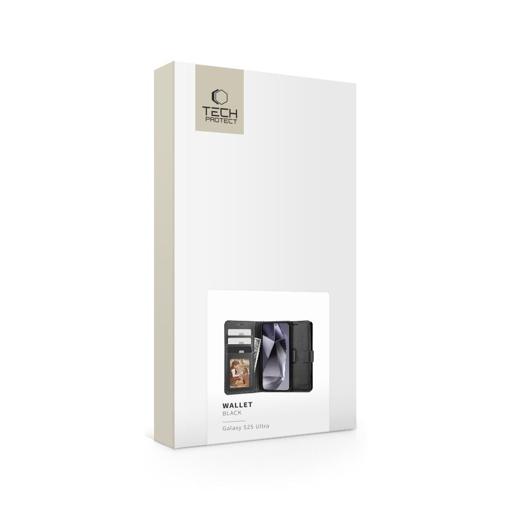 Tech Protect Tegnebog Galaxy S25 Ultra Sort