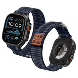 Spigen Wbf0 Remmen Til Apple Watch 8 / 9 / 10 / 11 / 12 / Se / Ultra (44 / 45 / 46 / 49 Mm) Marineblå