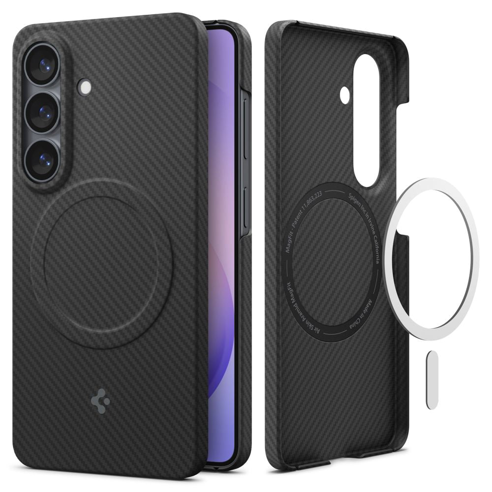 Spigen Airskin Aramid Mag Magsafe Galaxy S26 Sort