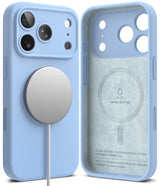 Ringke Silikone Magnetisk Magsafe Iphone 18 Pro Lyseblå