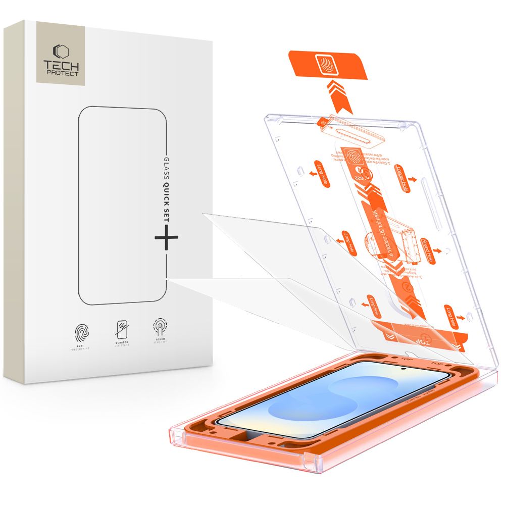 Hærdet Glas Tech Protect Quick Set+ 2 Pack Galaxy S24 / S25 Clear