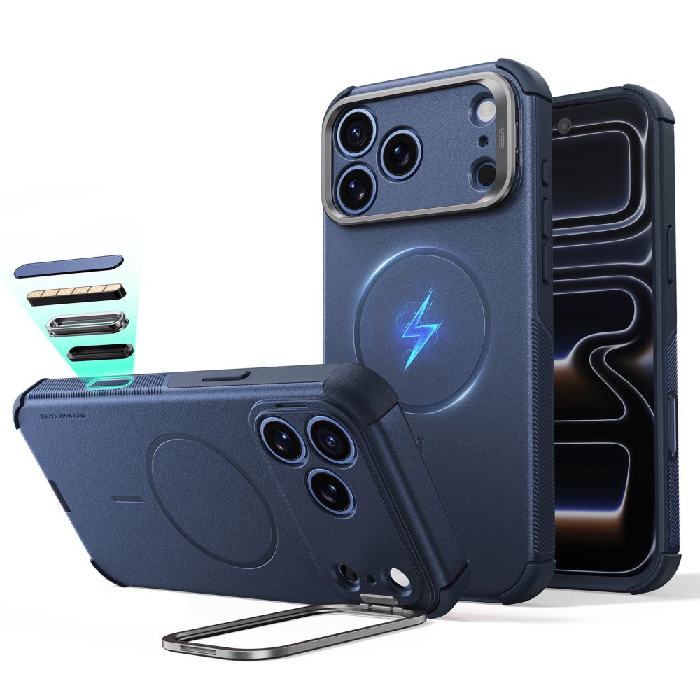 Esr Cyber Tough Støtte Magsafe Iphone 17 Pro Max / 18 Pro Max Blå