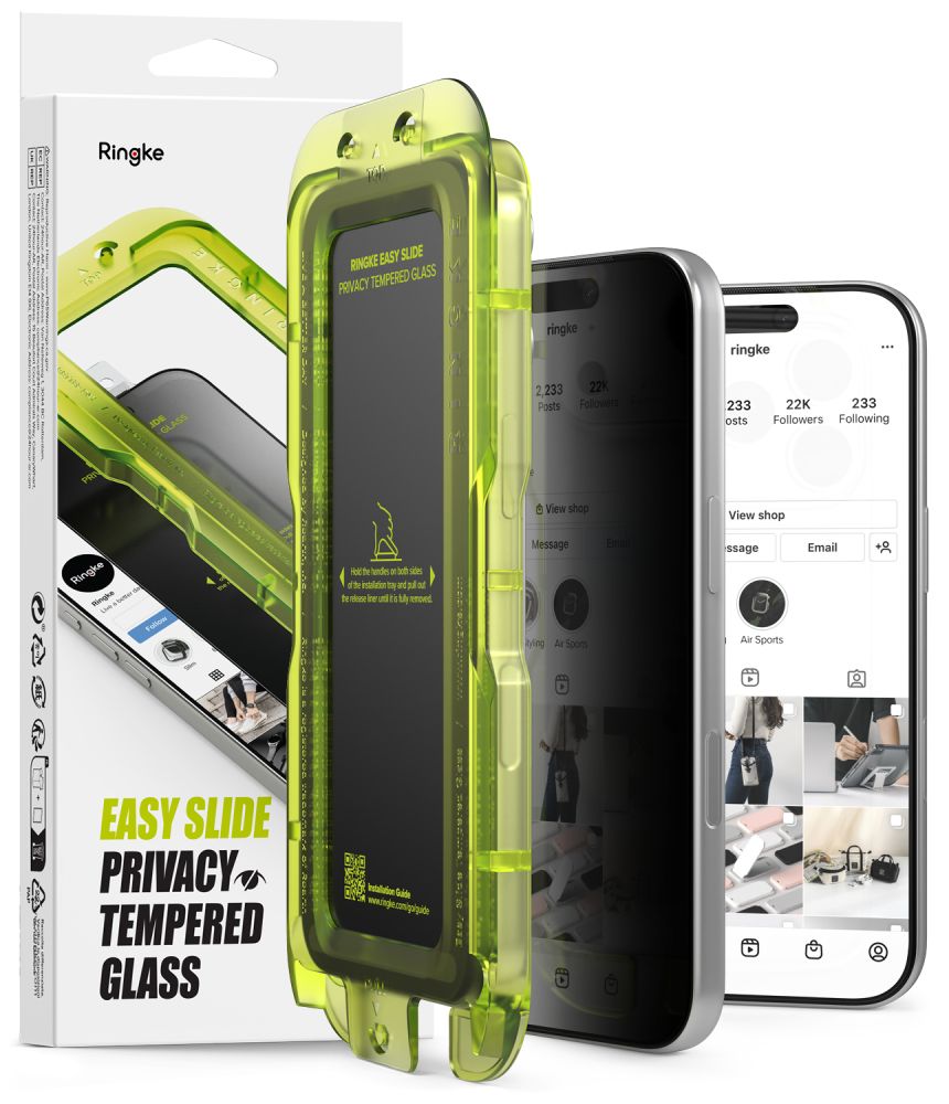 Privacyglas Ringke Easy Slide 2 Pack Iphone 18 Pro Max Privacy