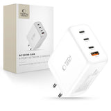 Tech Protect Nc200 W Gan 4 Port Netværksopladder Pd 200 W / Qc3.0 Hvid