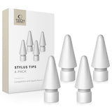 Tech Protect Stylus Spidser Med 4 Stk. Apple Blyanter, Hvide
