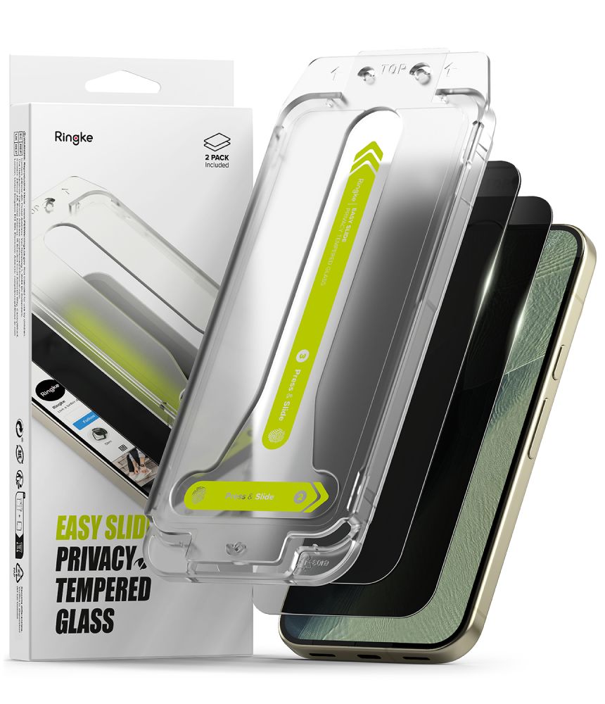 Privacyglas Ringke Easy Slide 2 Pack Google Pixel 9 Pro Xl / 10 Pro Xl / 11 Pro Xl Fortrolighed