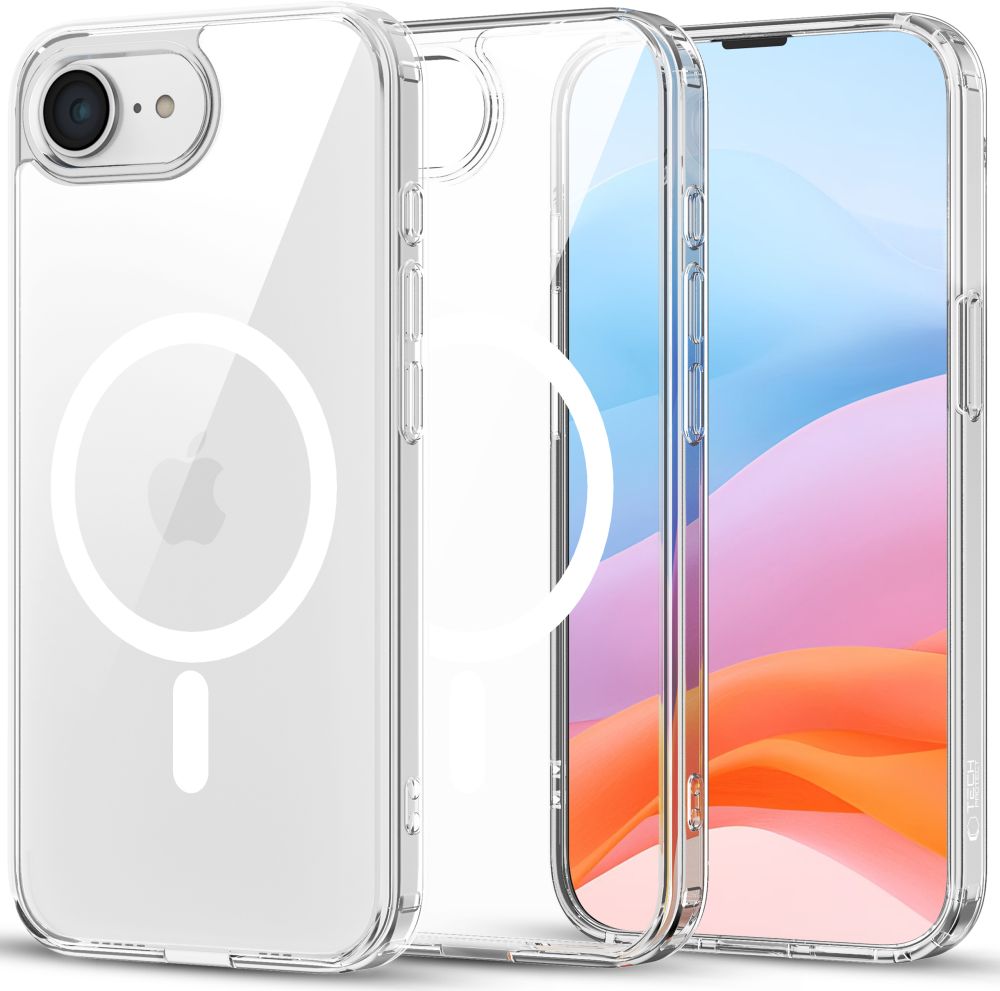Tech Protect Flexair Hybrid Magsafe Iphone 16 E / 17 E Klar