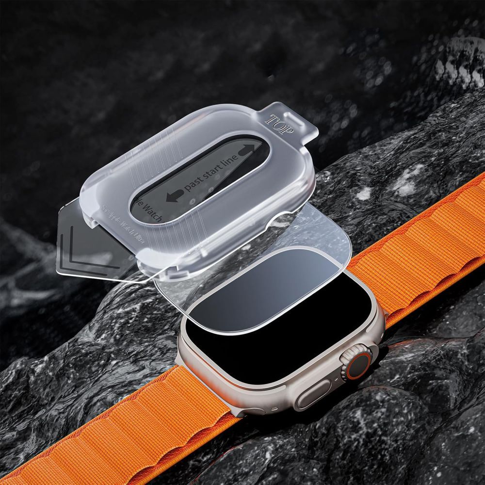 Hærdet Glas Tech Protect Easy Set+ 2 Pack Apple Watch Ultra 1/2/3/4 (49 Mm) Klar
