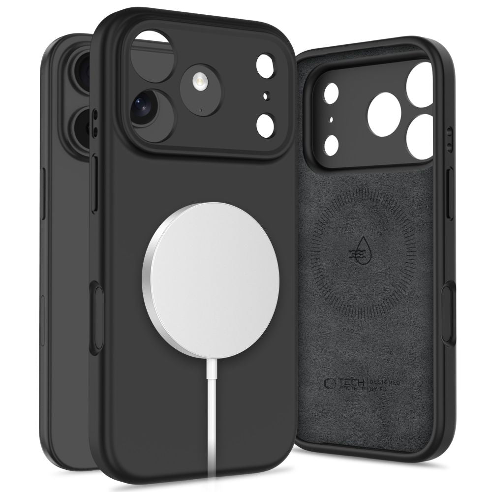 Tech Protect Silikone Magsafe Iphone 17 Pro Sort