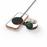 Tech Protect A55 2 I 1 Magnetisk Magsafe Trådløs Oplader 25 W Qi2.2 Sort