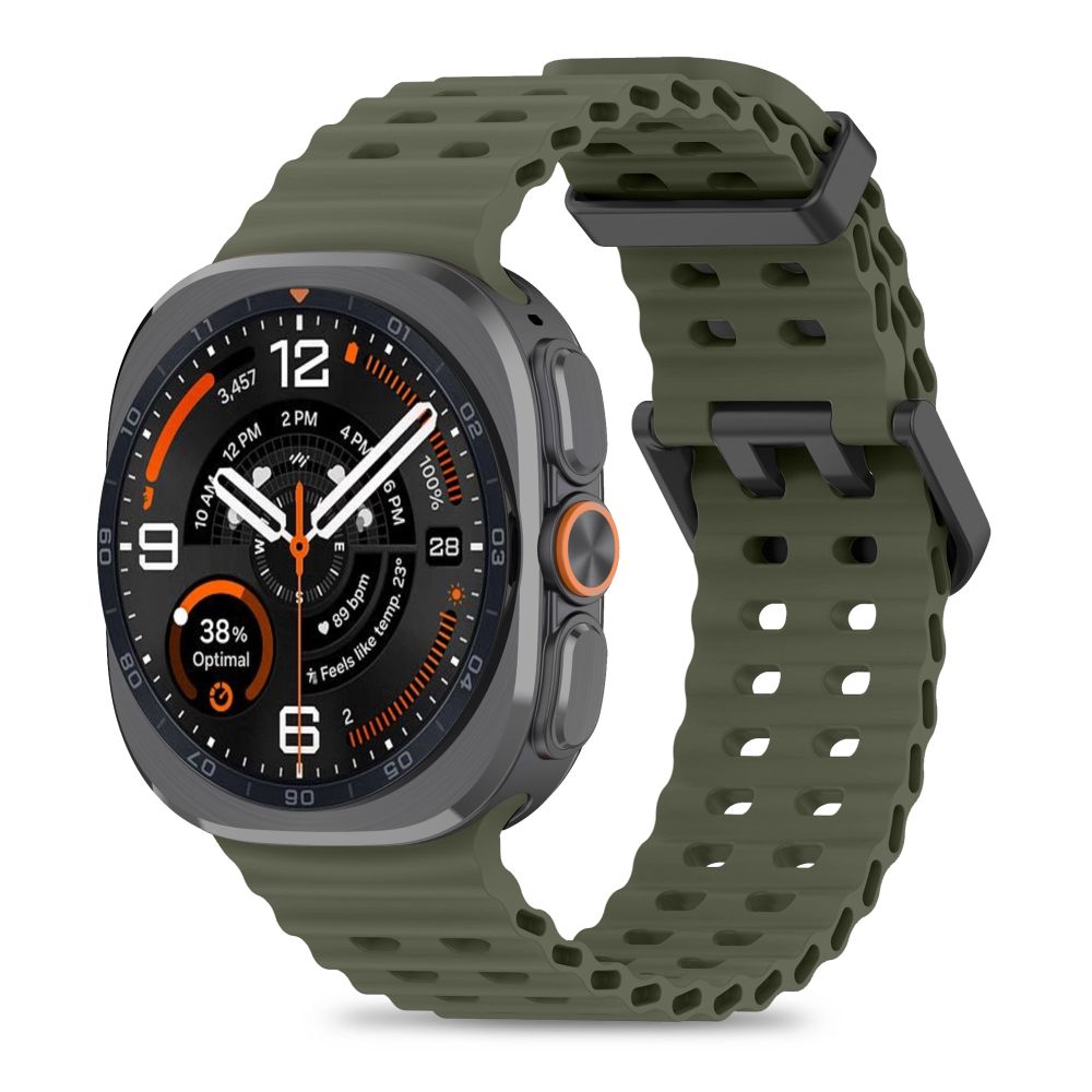 Tech Protect Iconband Pro Samsung Galaxy Watch Ultra 1/2 2024 2026 (47 Mm) Militærgrøn