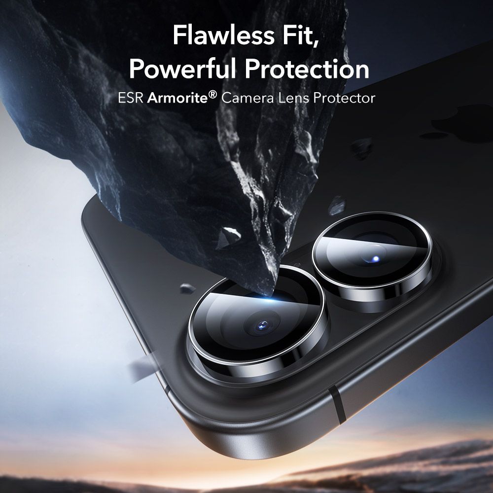Kamera Beskyttelse Na Aparat Esr Armorite Camera Protector Iphone 16 / 16 Plus / 17 Sort