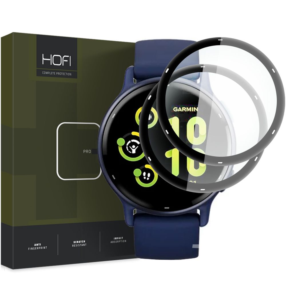 Hybridglas Hofi Hybrid Pro+ 2 Pack Garmin Vivoactive 5 Sort