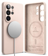 Ringke Silikone Magnetisk Magsafe Galaxy S26 Ultra Rosa Sand