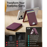 Esr Classic Rfid Magnetisk Tegnebagstand Magsafe Dyb Burgundy