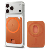 Spigen Valentinus Magfit+ Magsafe Universal Magnetisk Kortholder Metallisk Orange