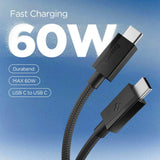 Spigen Eb6015 Cc Essential Usb C Kabel 60 W 150 Cm Sort