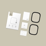 Hærdet Glas Tech Protect Glasring 2 Pak Apple Watch Ultra 1/2/3/4 (49 Mm) Sort