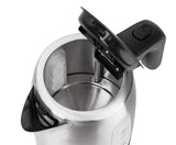 Adler AD 1273 elkedel 1 L 1200 W Sort, Hasselnød, Rustfrit stål