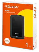 ADATA HV300 ekstern harddisk 1 TB 2.5" 3.2 Gen 1 (3.1 Gen 1) Sort