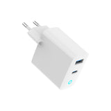 Gembird TA-UC-PDQC65L-W-01 oplader til mobil enhed Universel Hvid Vekselstrøm Hurtig opladning Indendørs