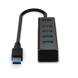 Lindy 43324 interface hub USB 3.2 Gen 1 (3.1 Gen 1) Type-A 5000 Mbit/s Sort