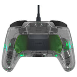 PDP Afterglow Deluxe+ Transparent USB Gamepad Analog/digital Nintendo Switch, Nintendo Switch OLED