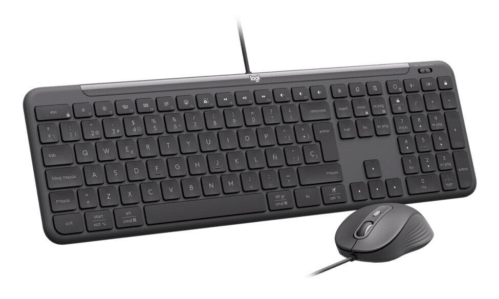 Logitech Signature Slim Combo MK620 For Business tastatur Mus inkluderet Hjemme/kontor USB QWERTZ Tysk Grafit